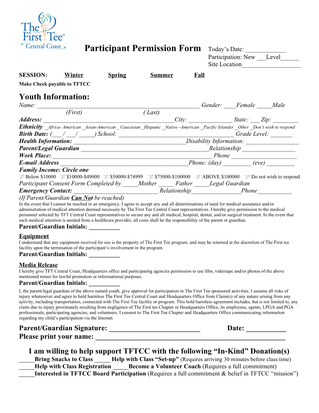 Participant Permission Form