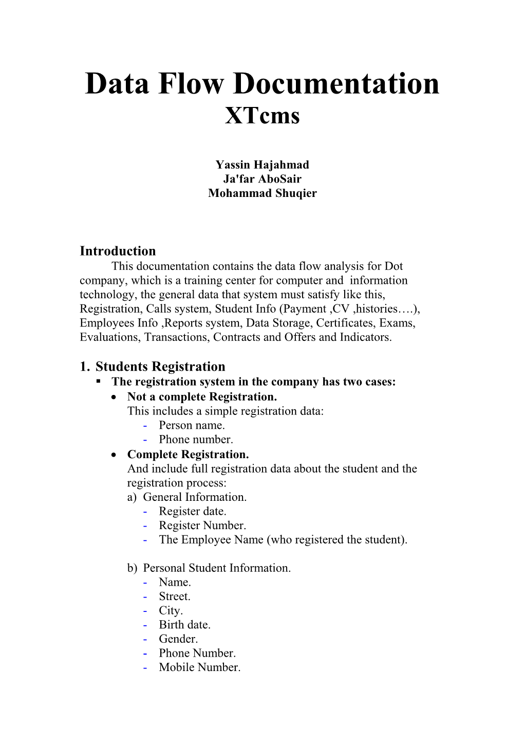 Data Flow Documentation