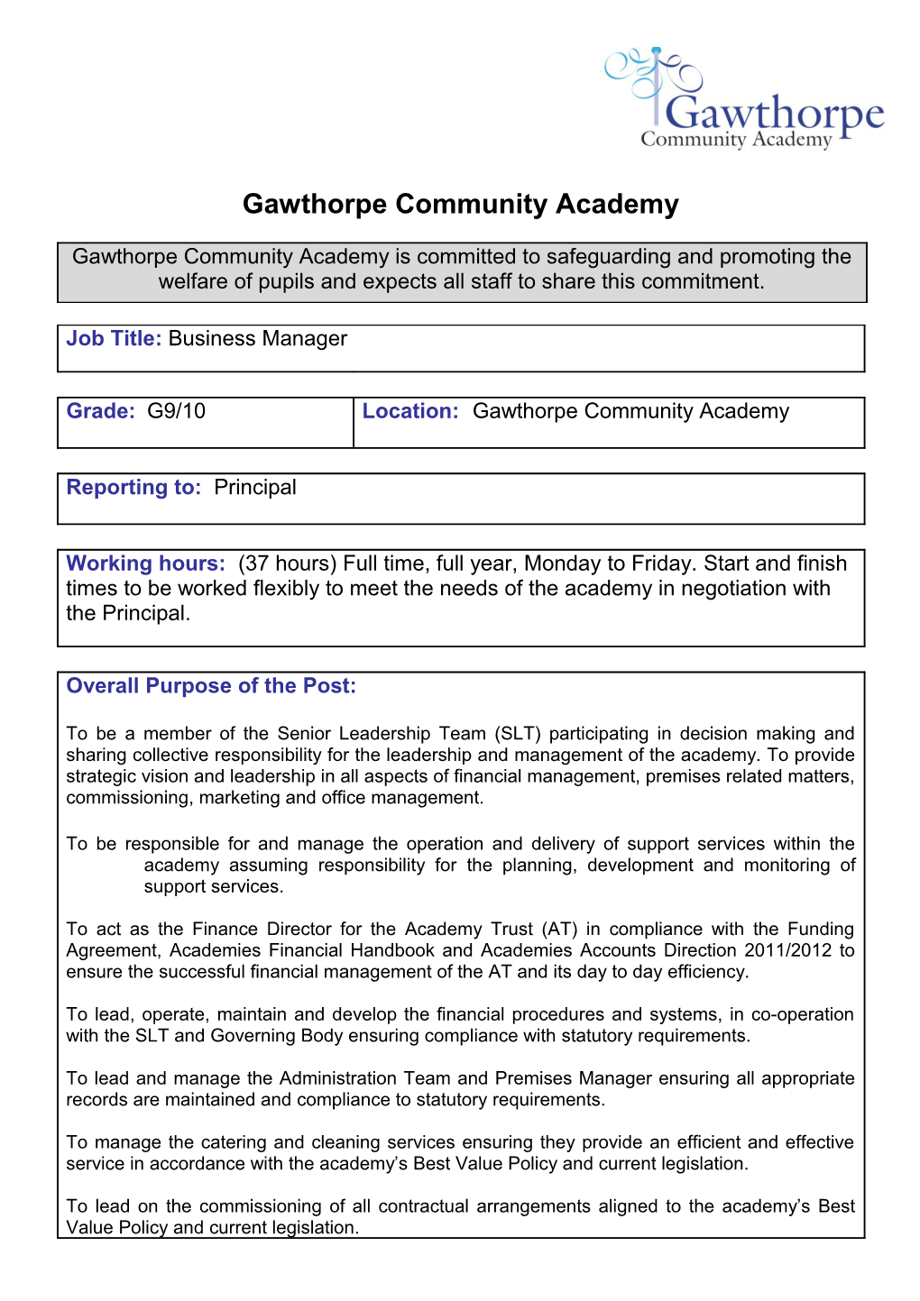 Gawthorpe Community Academy