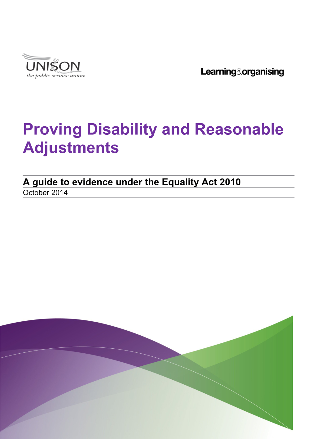Proving Disability and Reasonable Adjustments