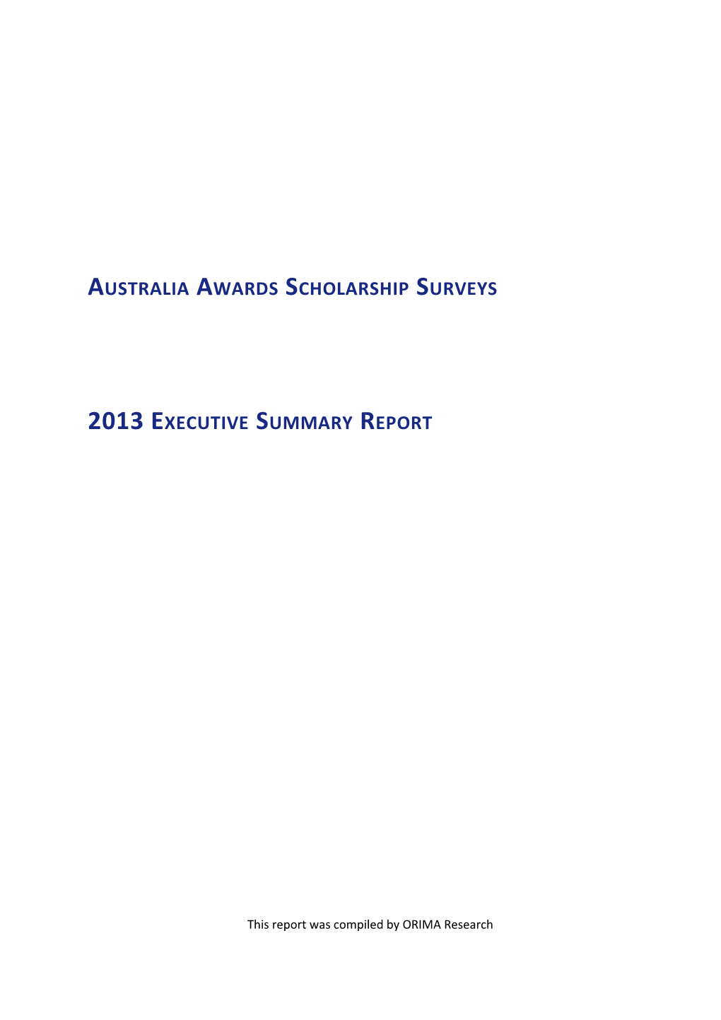 Australia Awards Scholarship Surveys