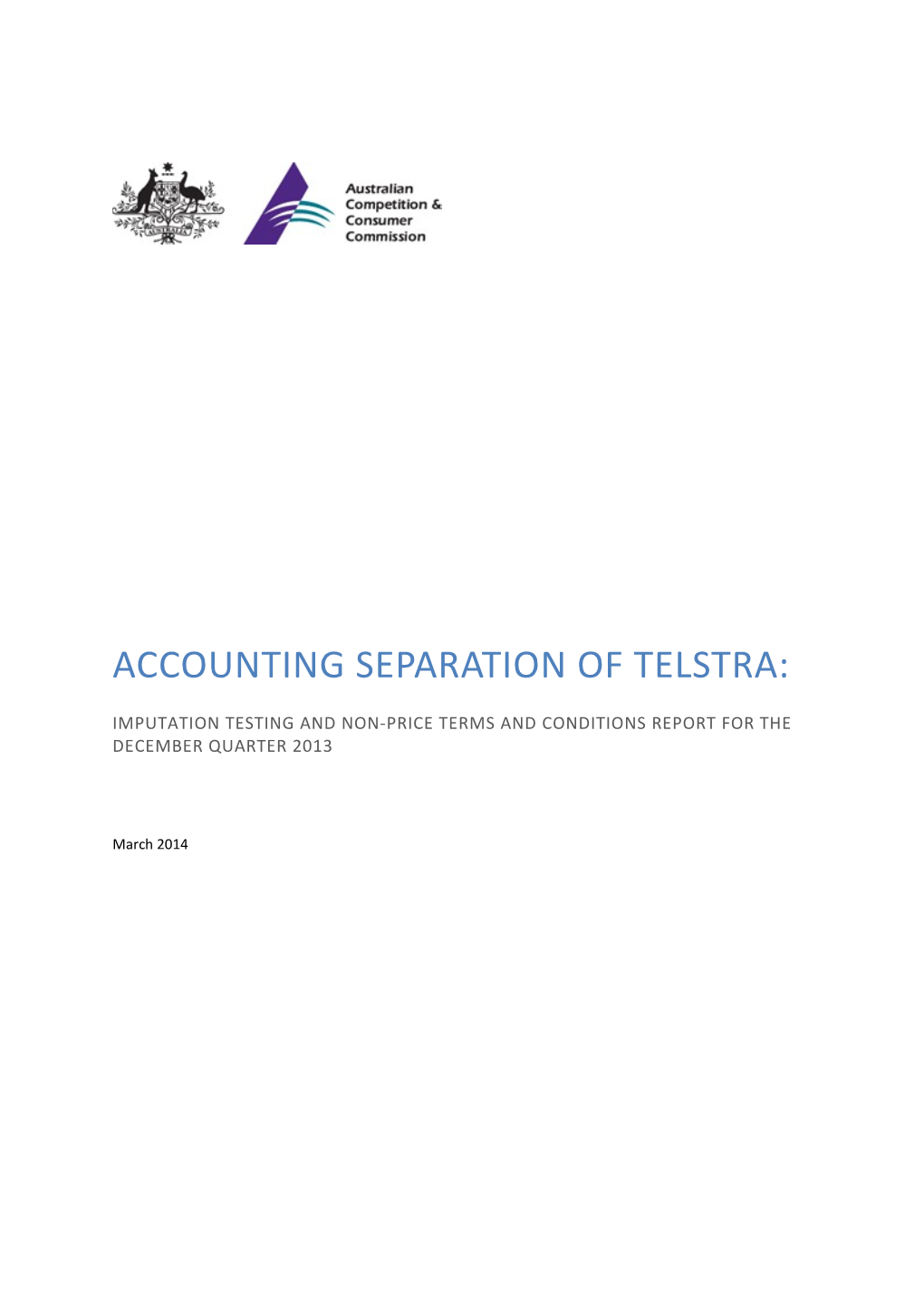 1 Imputation Testing and NPTC Report December 2013