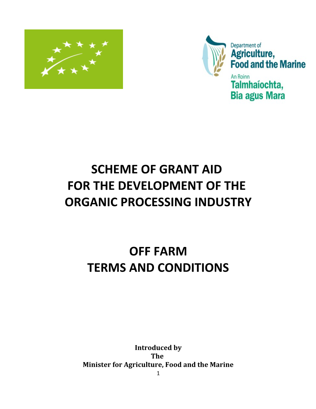 National Scheme of Investment Aid for the Control of Farm Polution