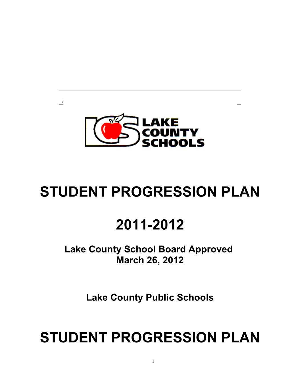 Lake County School Board Approved
