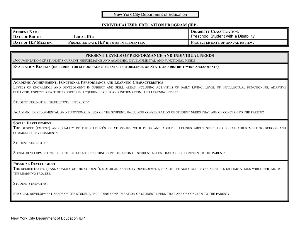 School District Identifying Information