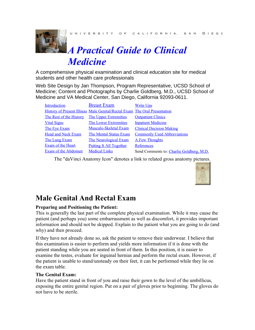 Male Genital and Rectal Exam