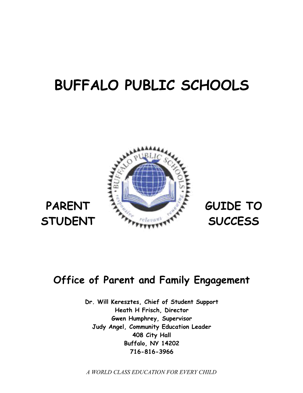 Parent Guide to Student Success