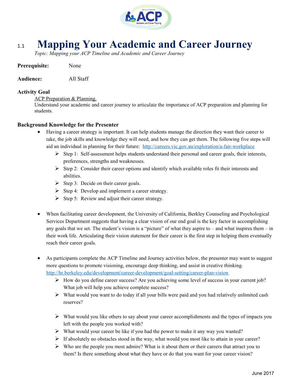 1.1Mapping Your Academic and Career Journey