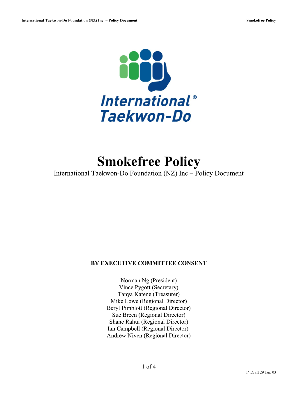 Smoke Free Policy