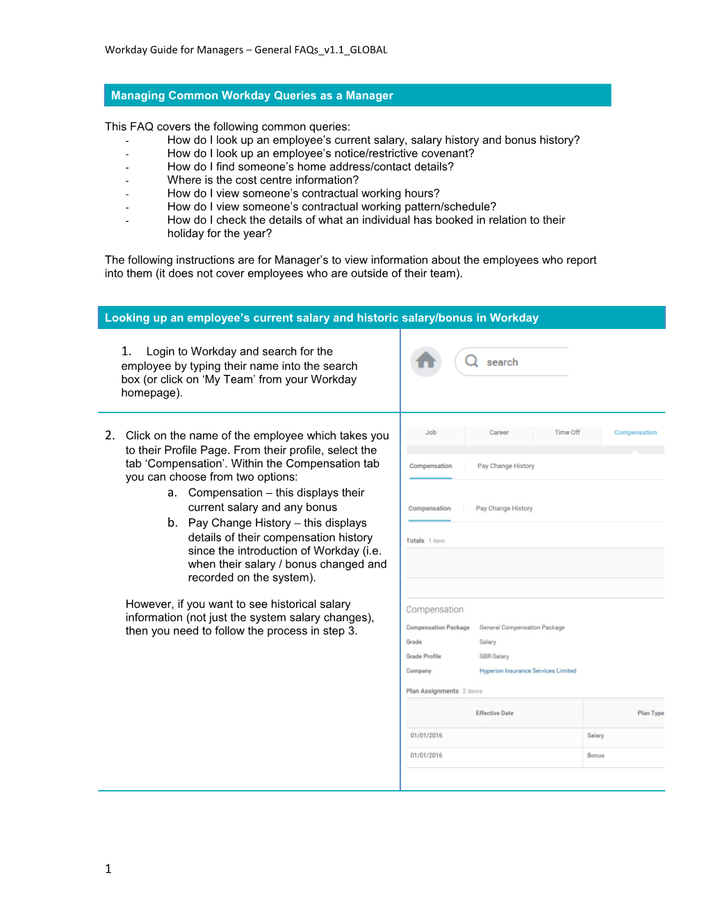 Workday Guide for Managers General Faqs V1.1 GLOBAL