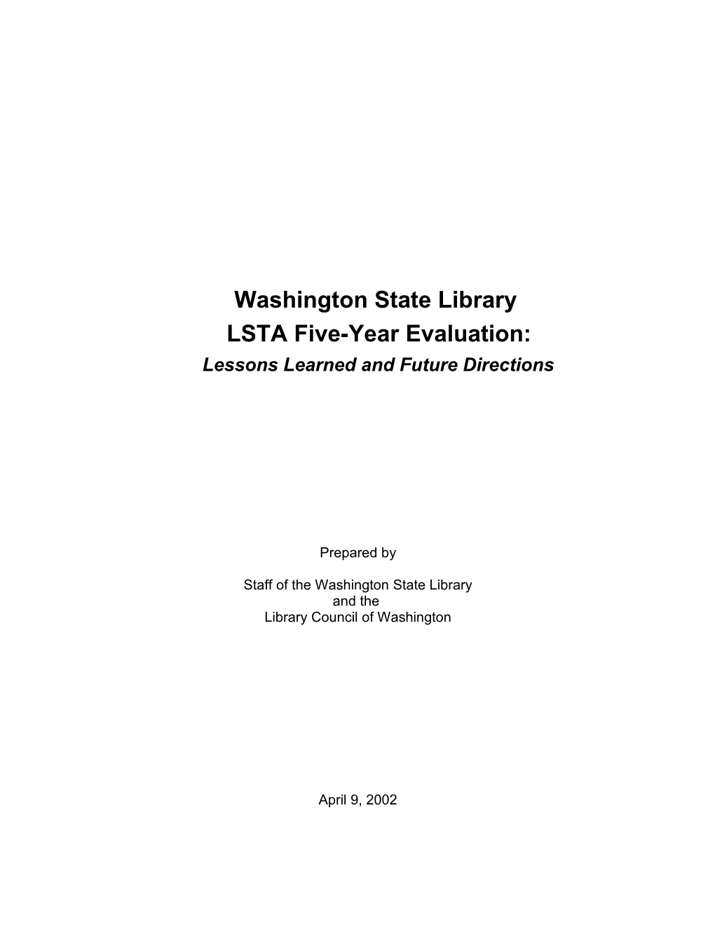 What Is the Process for Determining the Use of LSTA Funds in Washington State
