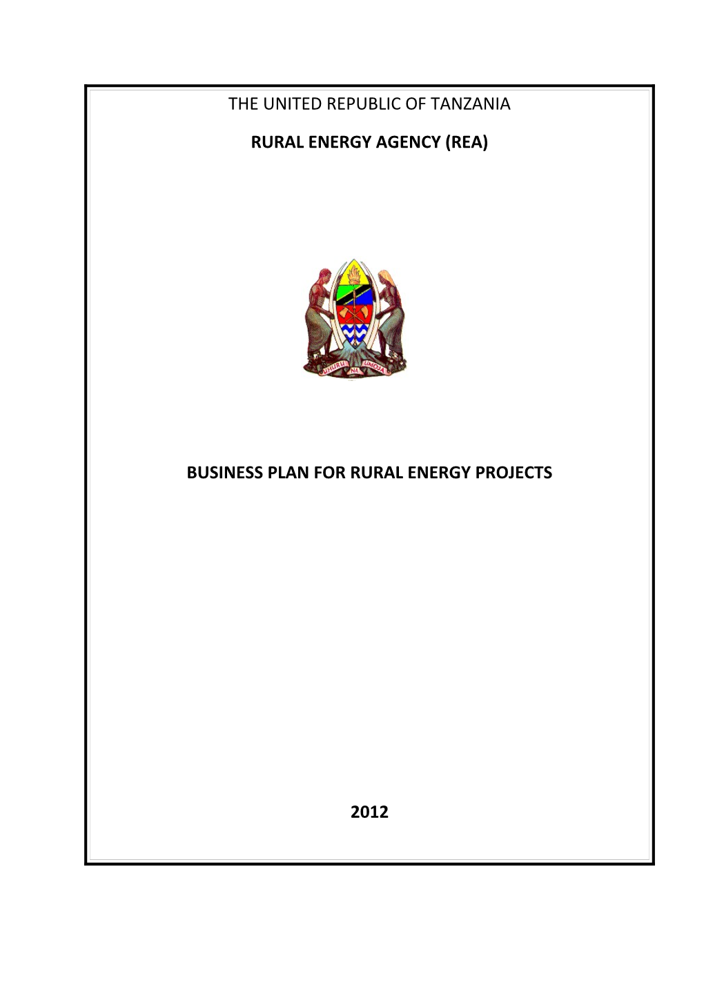 Rural Energy Agency (Rea)