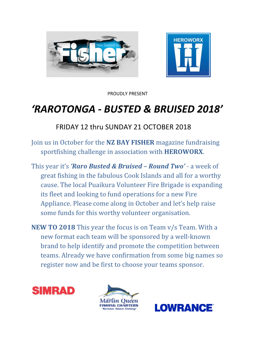 Rarotonga - Busted & Bruised 2018
