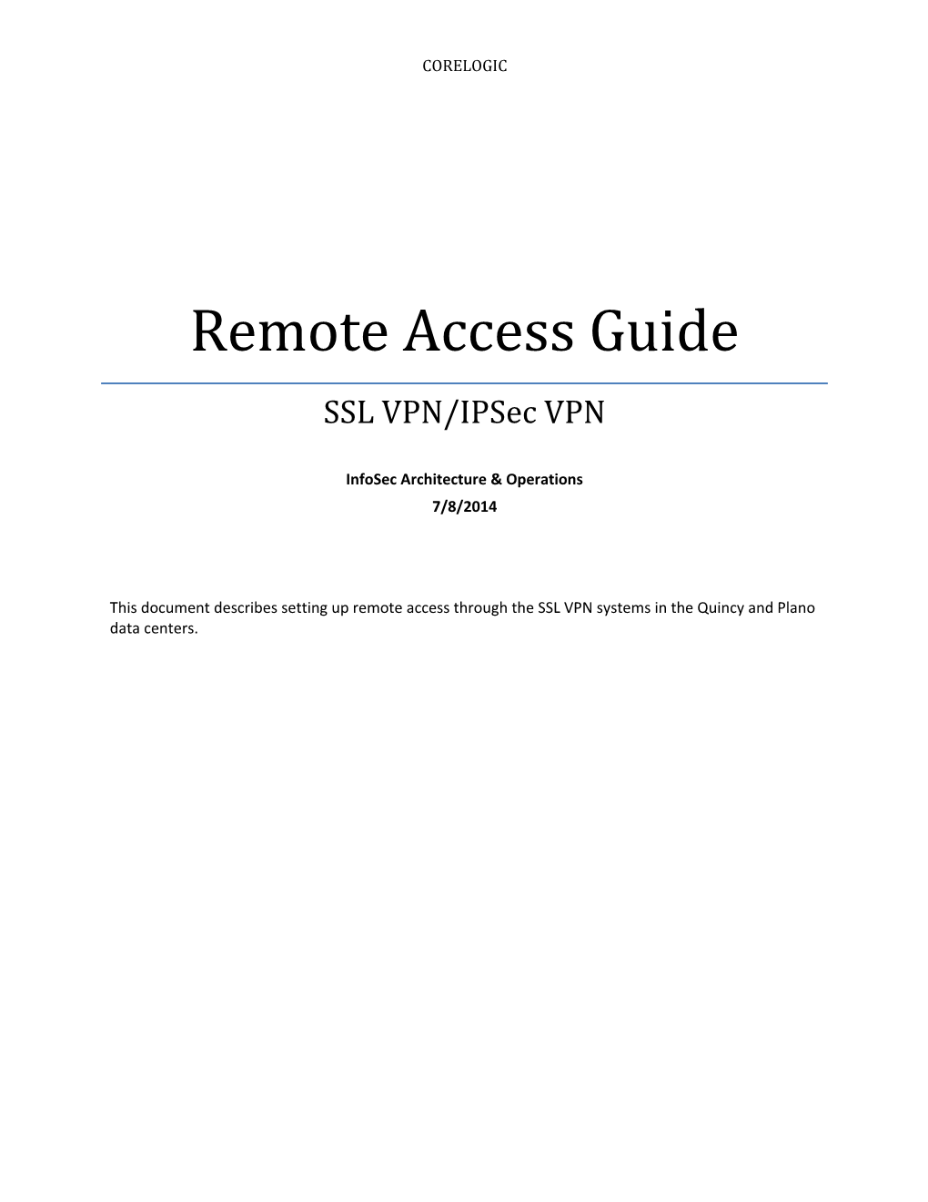 Remote Access Guide