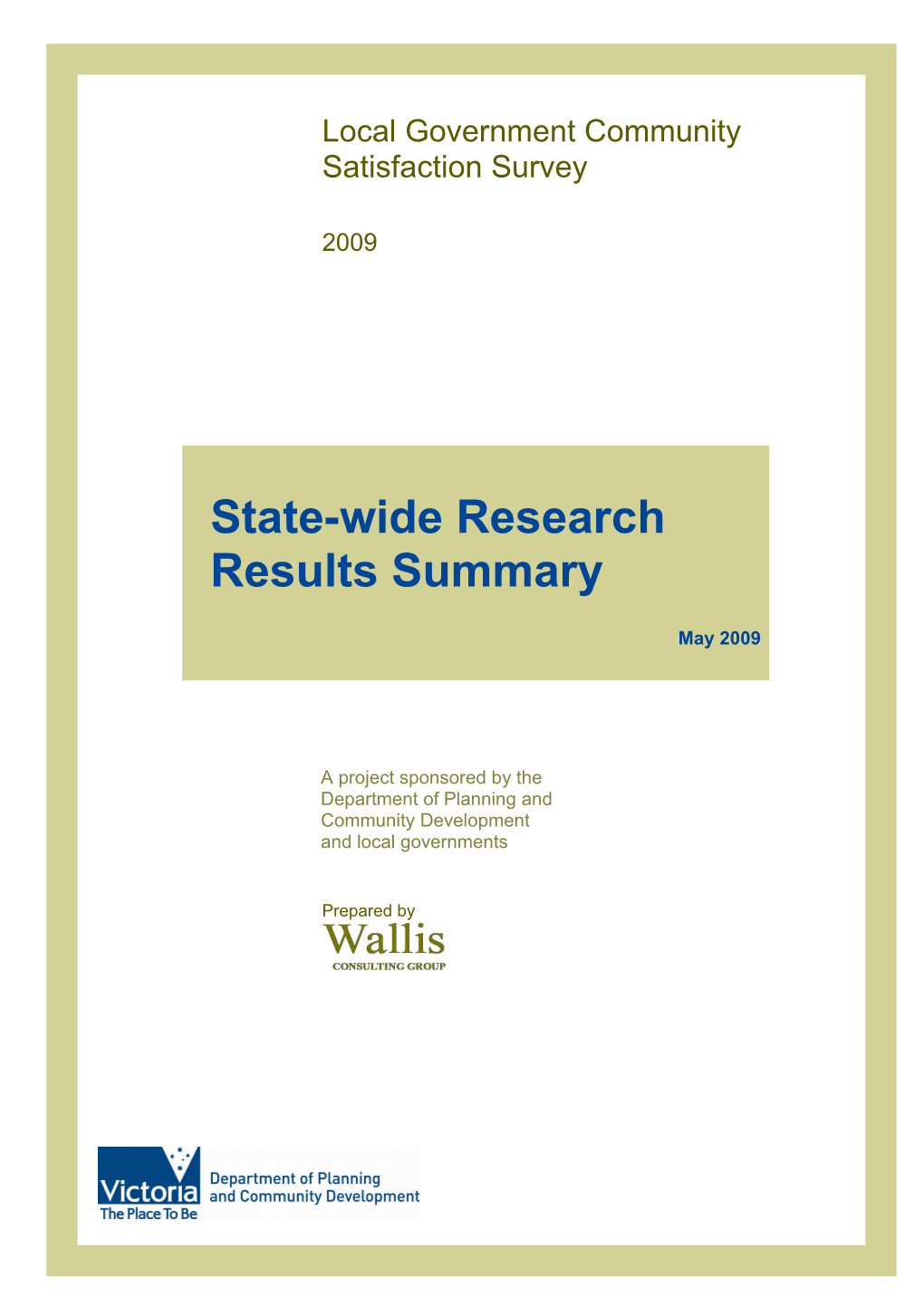 State-Wide Research Results Summary Report 2009Page 1 of 29