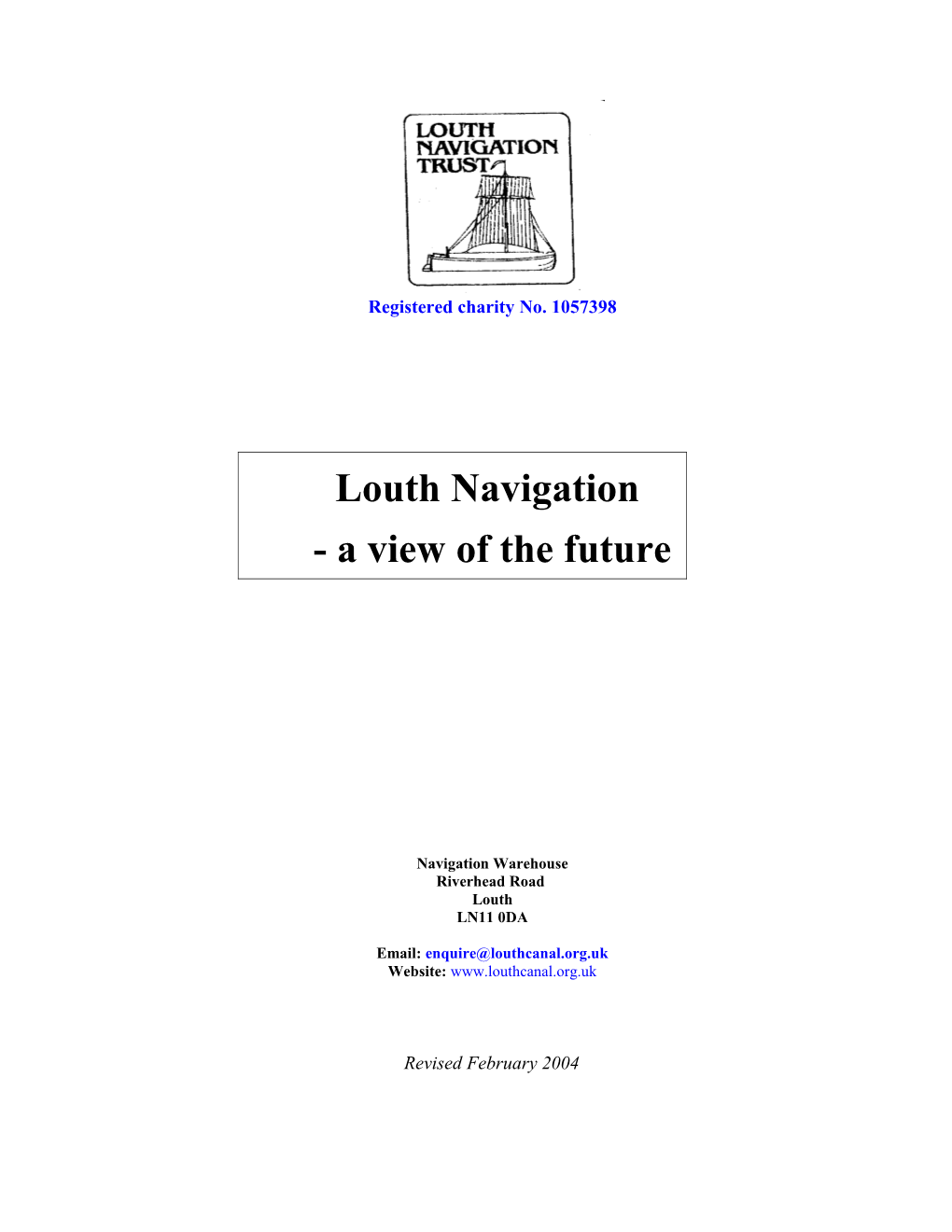 Louth Navigation a View of the Future 1