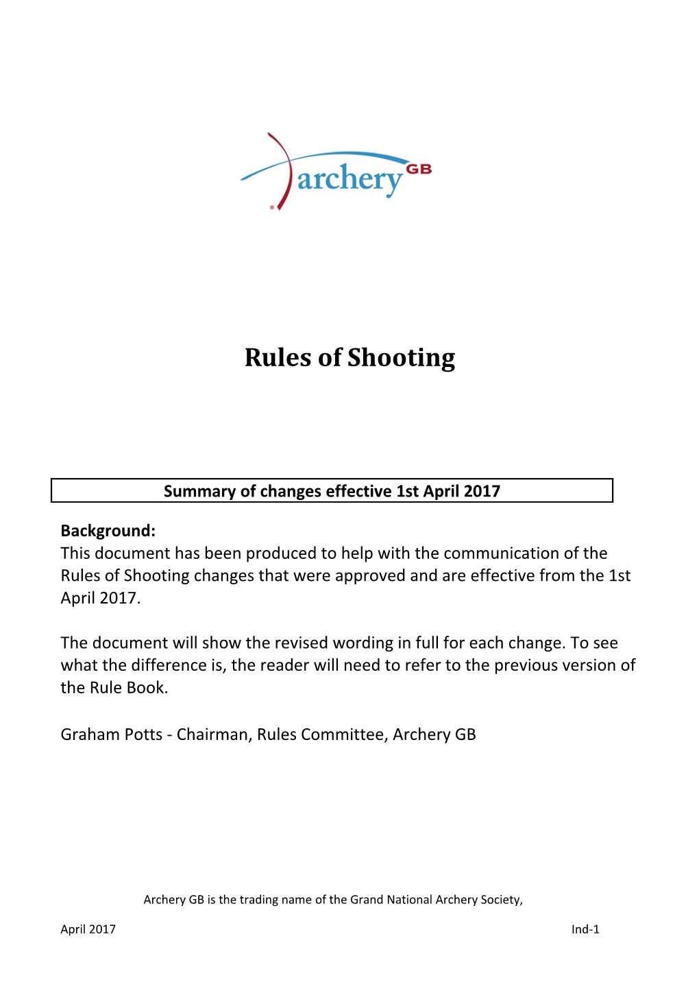Rules of Shooting