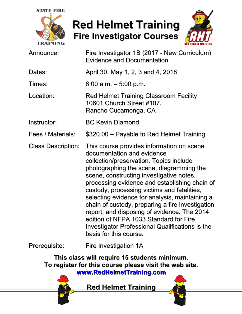 Fire Investigator Courses