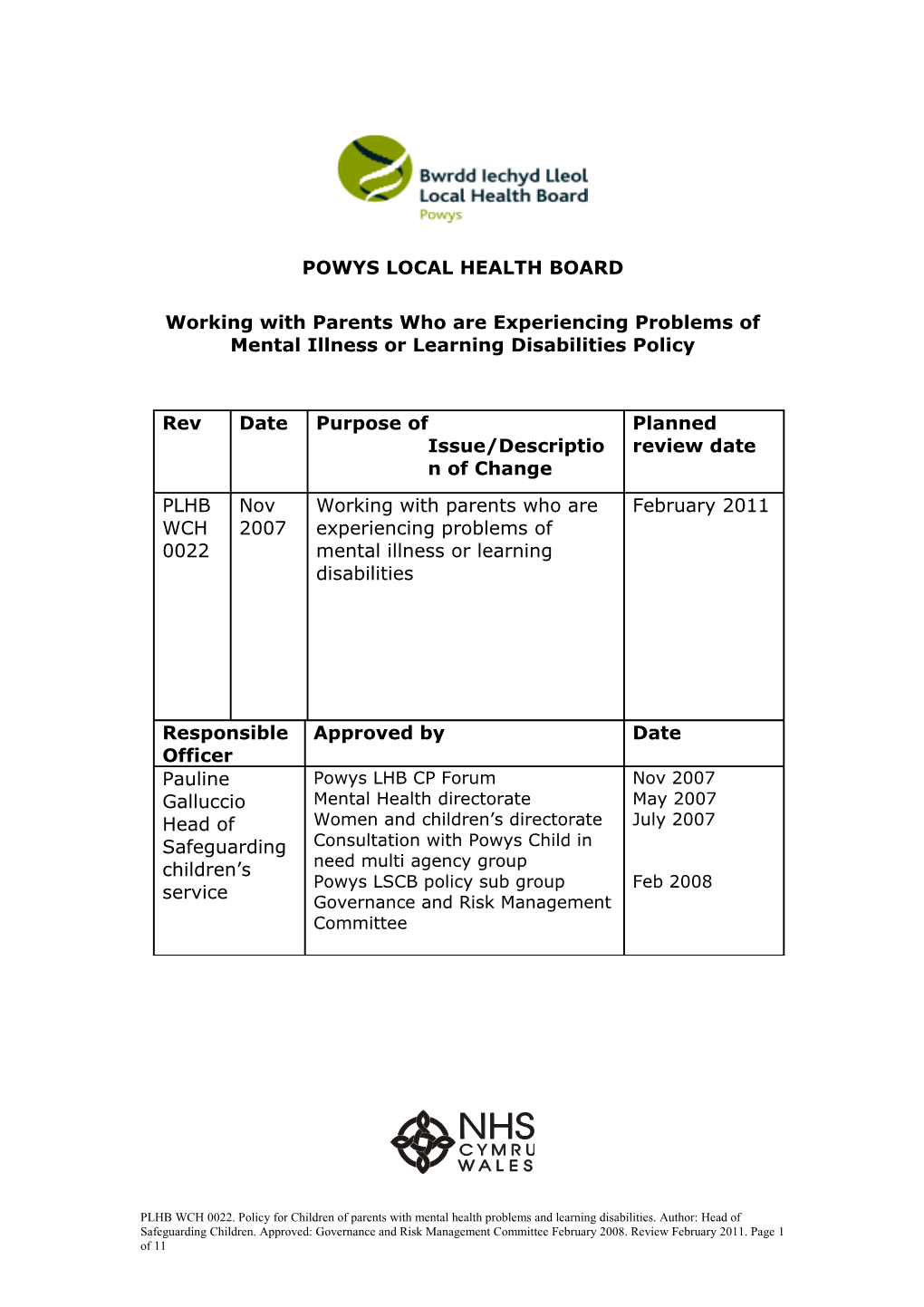 Powys Local Health Board