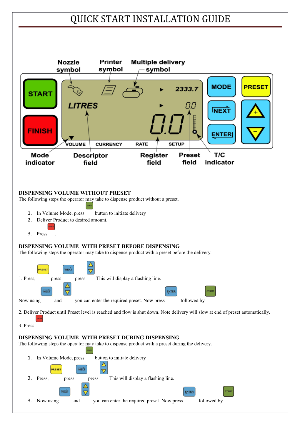 Quick Start Installation Guide