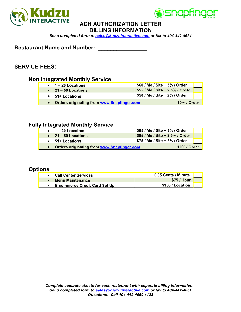 Ach Authorization Letter