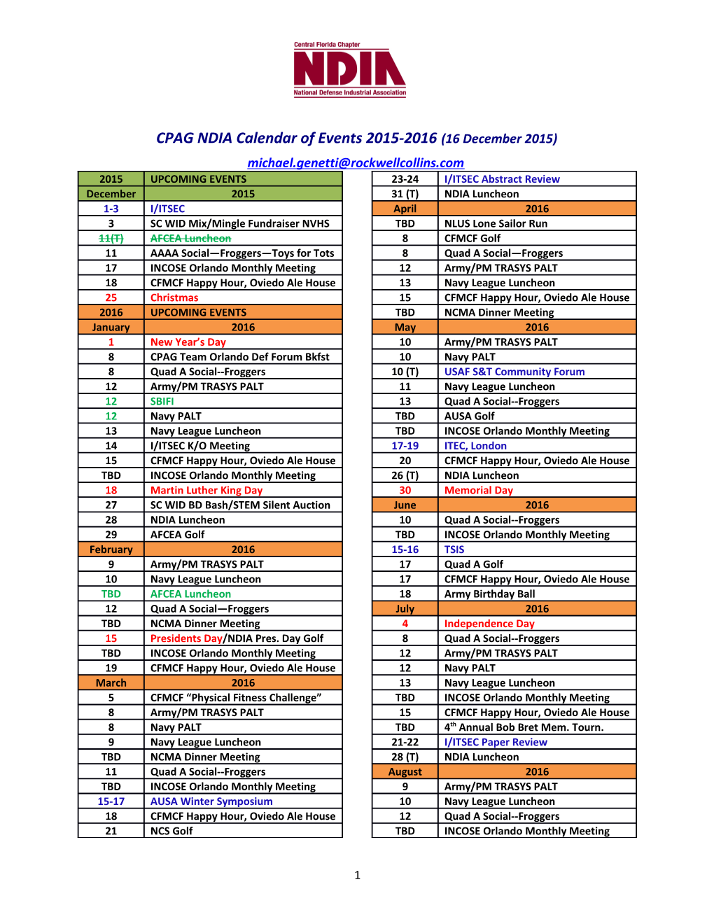 CPAG NDIA Calendar of Events 2015-2016(16 December 2015)
