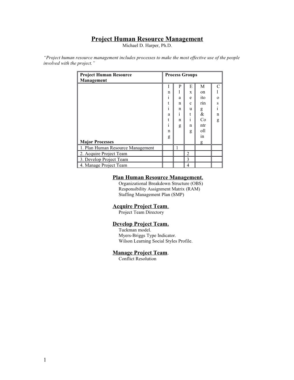 Project Management Introduction