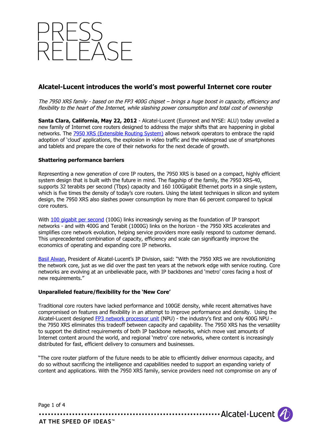 Alcatel-Lucent Helps Vermont Telephone Bring Faster Broadband and Video Services