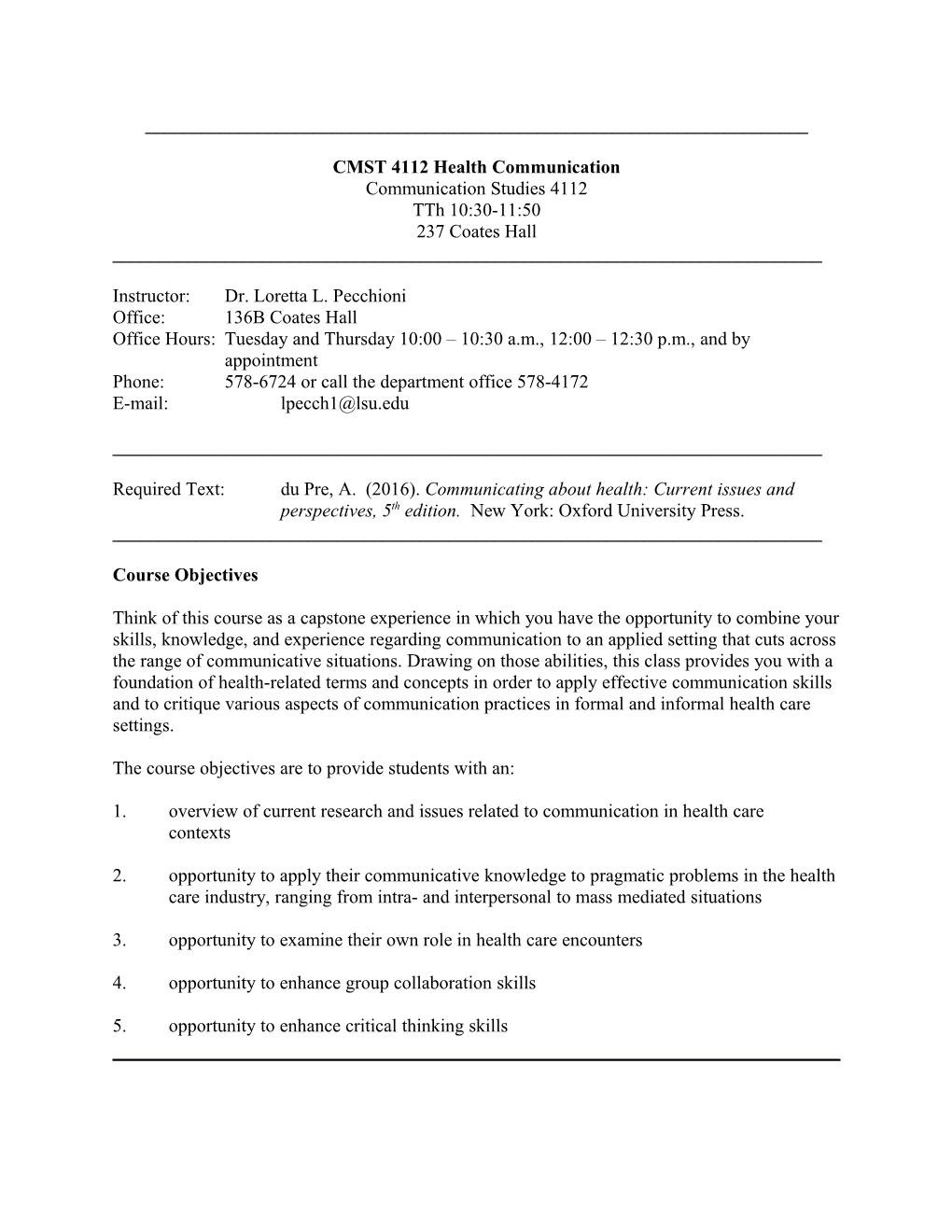 CMST 4112 Health Communication