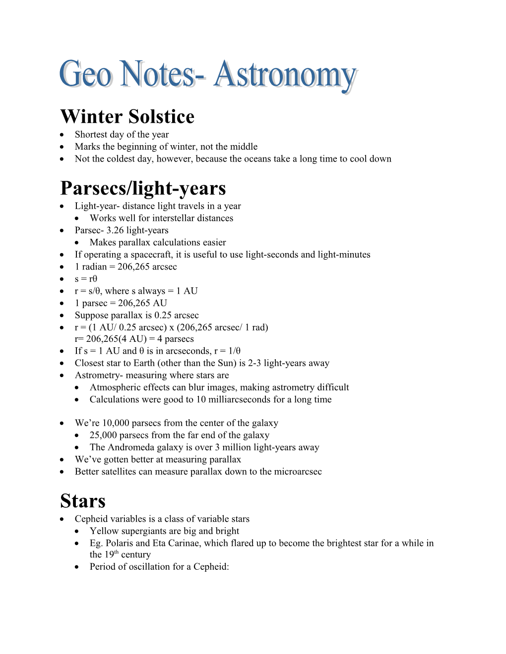 Winter Solstice