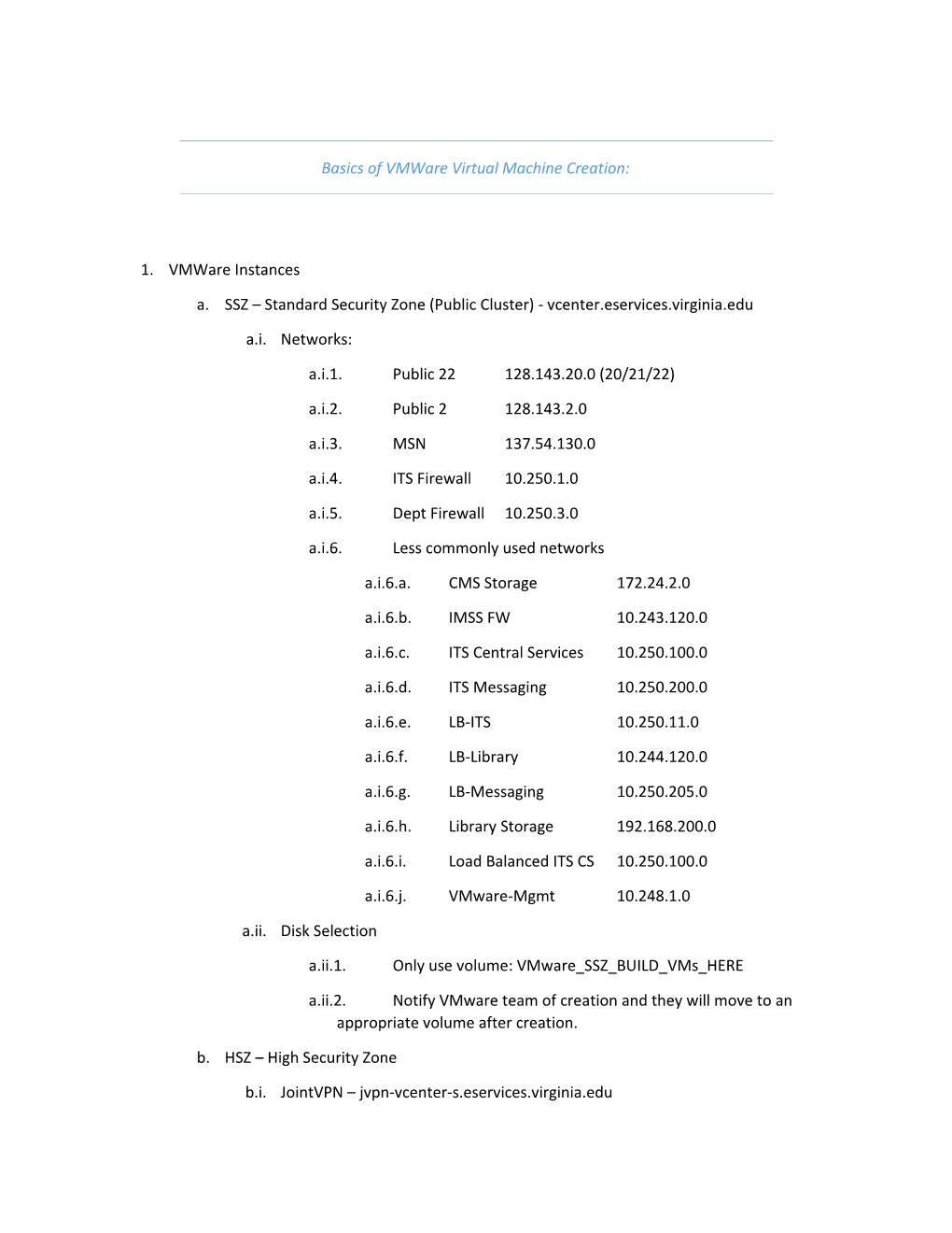 Basics of Vmware Virtual Machine Creation