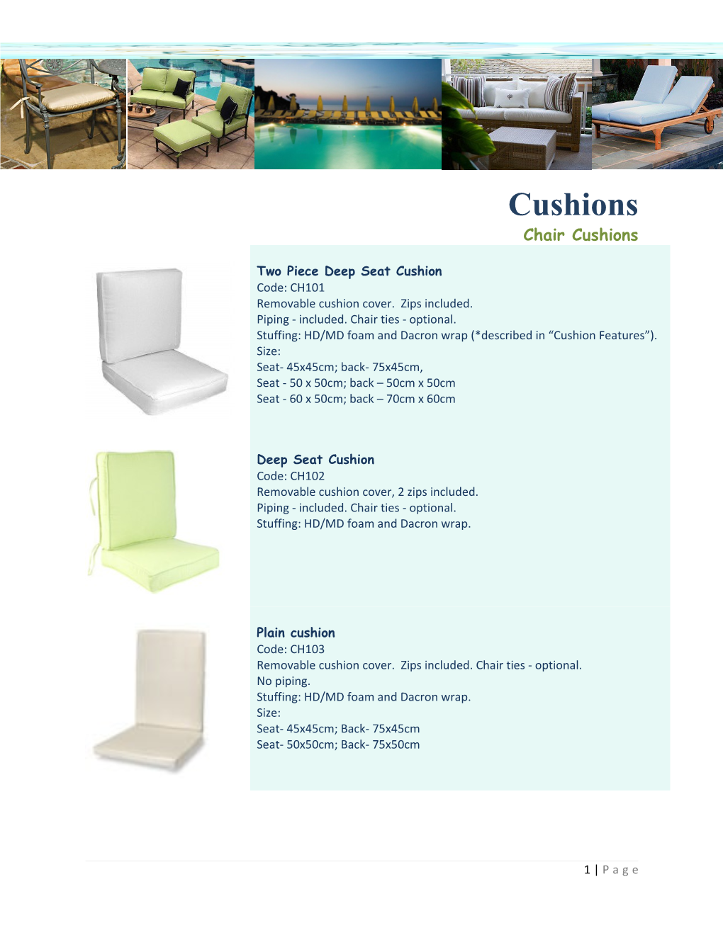 Chair Cushions