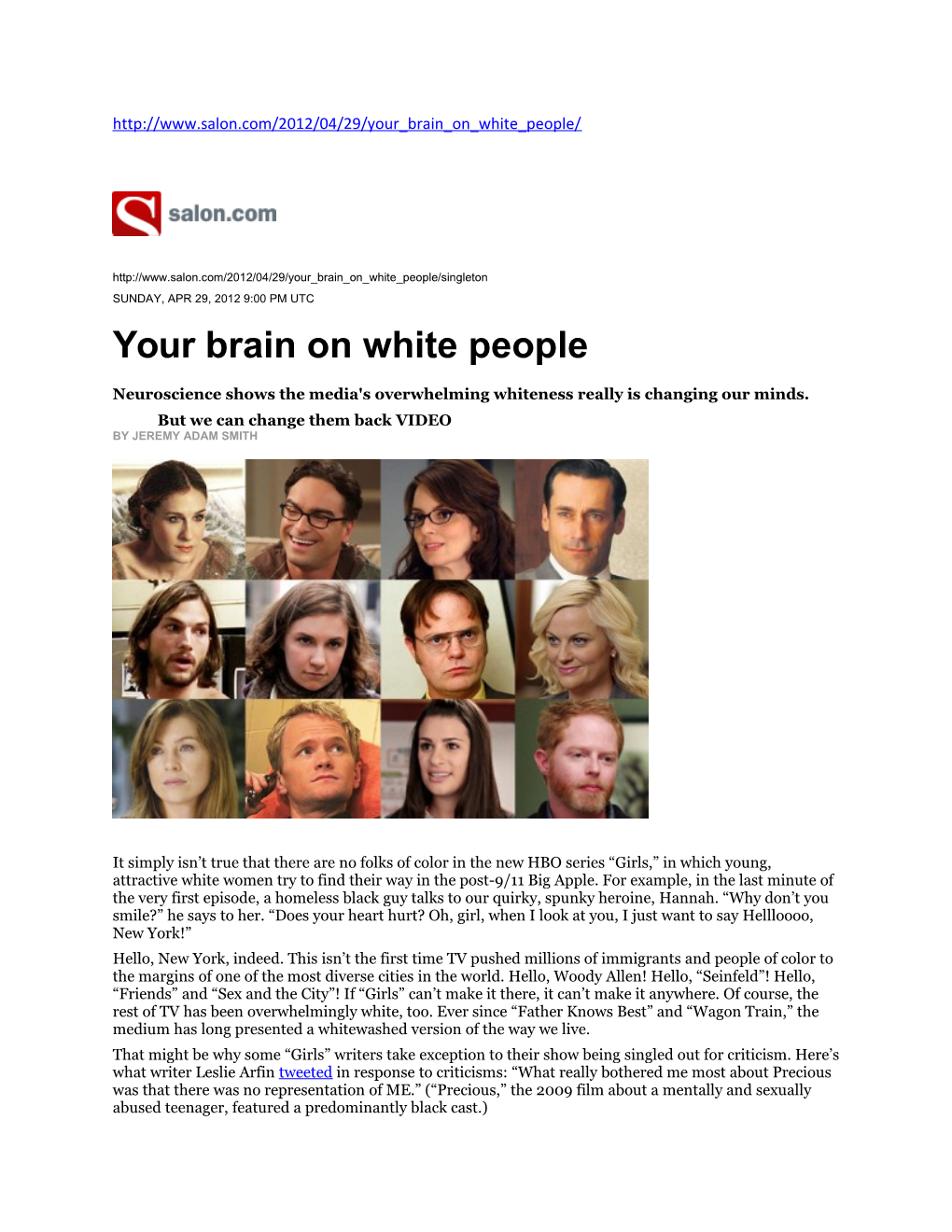 Your Brain on White People