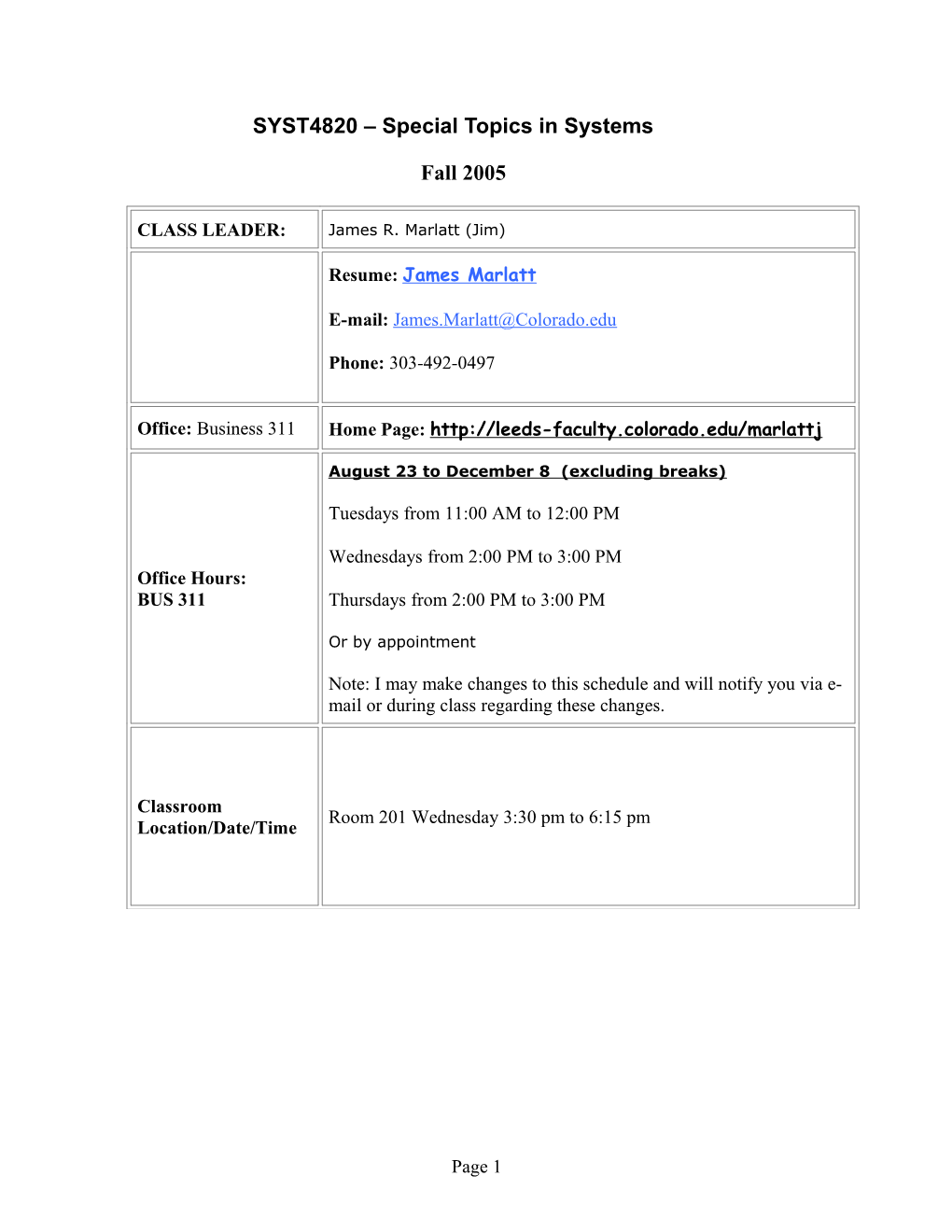 SYST4820 Special Topics in Systems