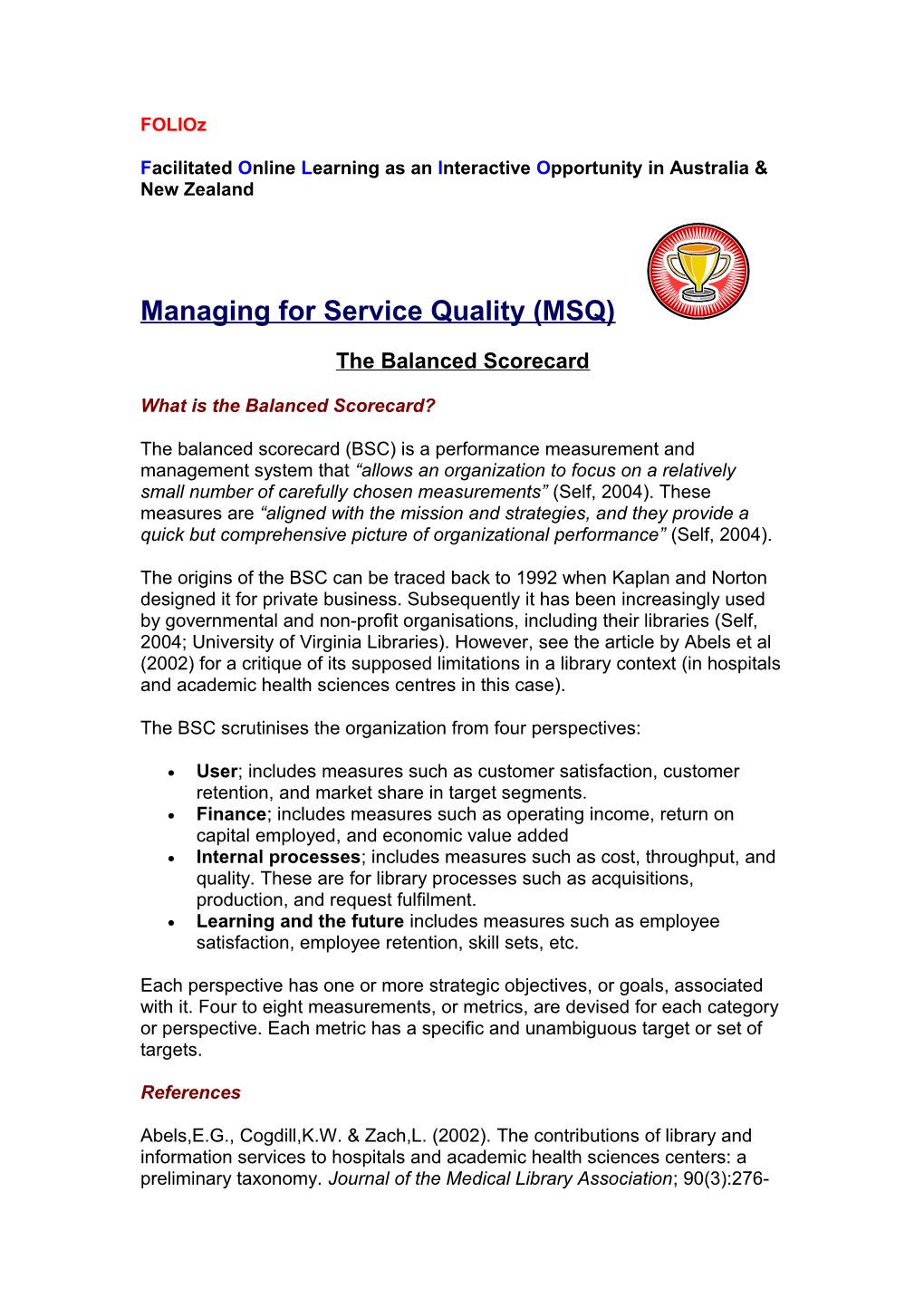 What Is the Balanced Scorecard?