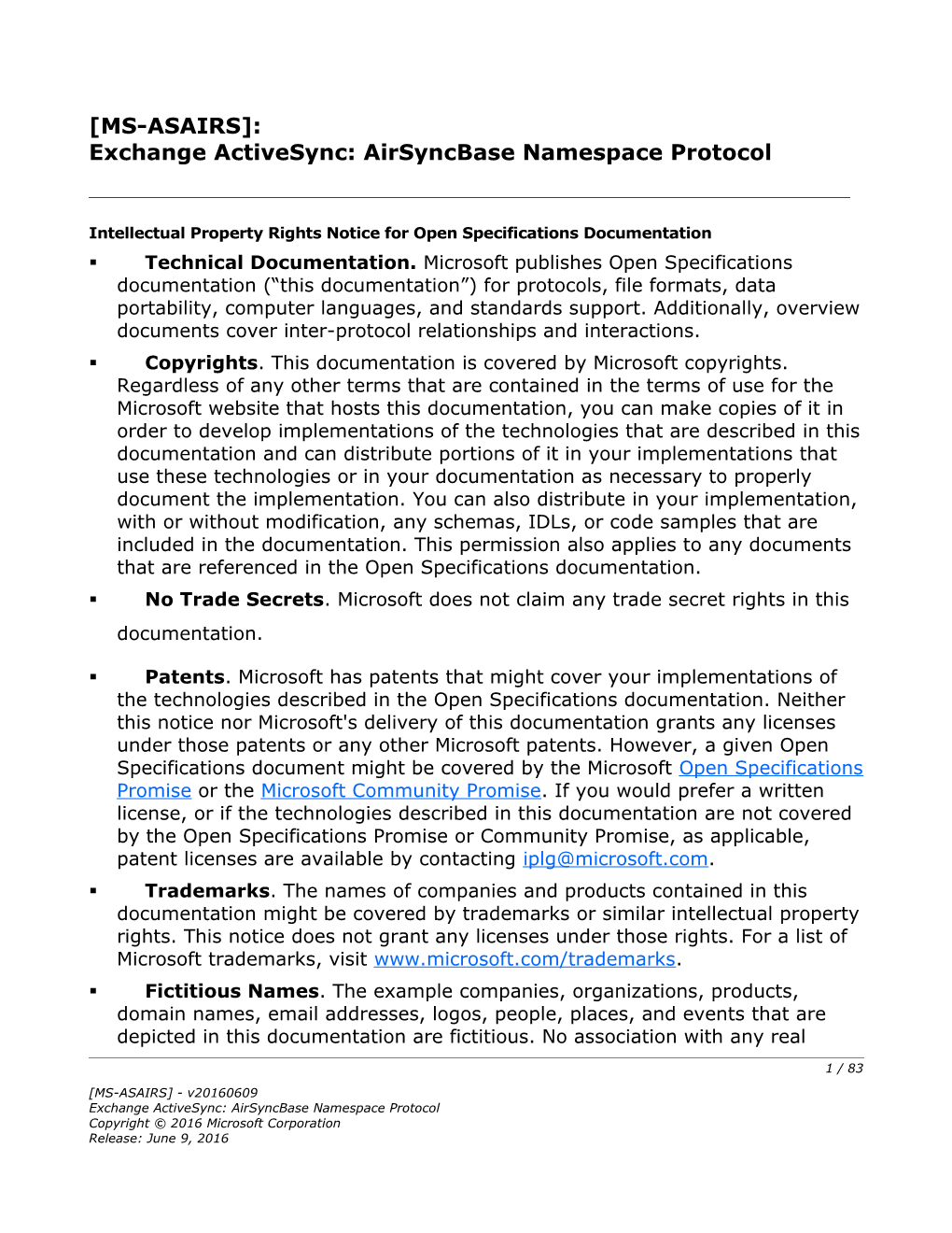 Exchange Activesync: Airsyncbase Namespace Protocol