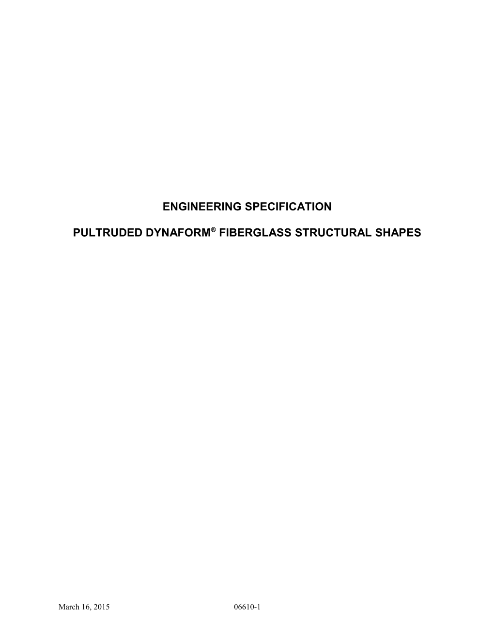 Pultruded Dynaform Fiberglass Structural Shapes