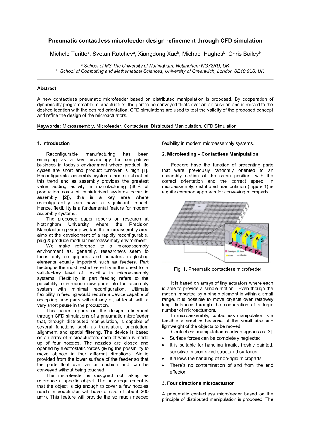 Paper Title in 11 Pt Arial Bold, Initial Capital for the First Word, Centred