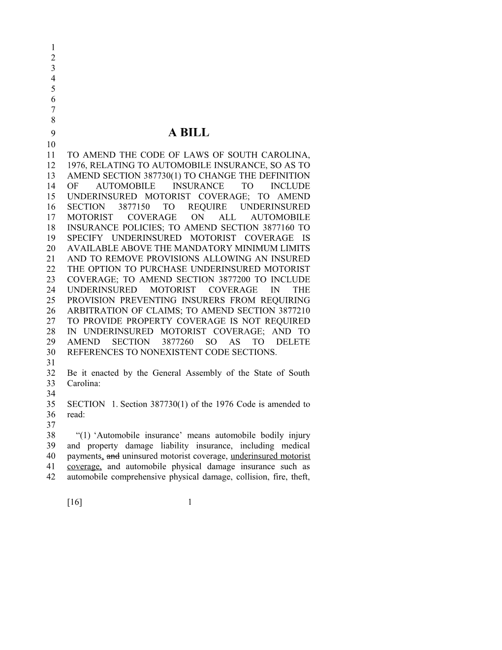 2017-2018 Bill 16 Text of Previous Version (Dec. 13, 2016) - South Carolina Legislature Online