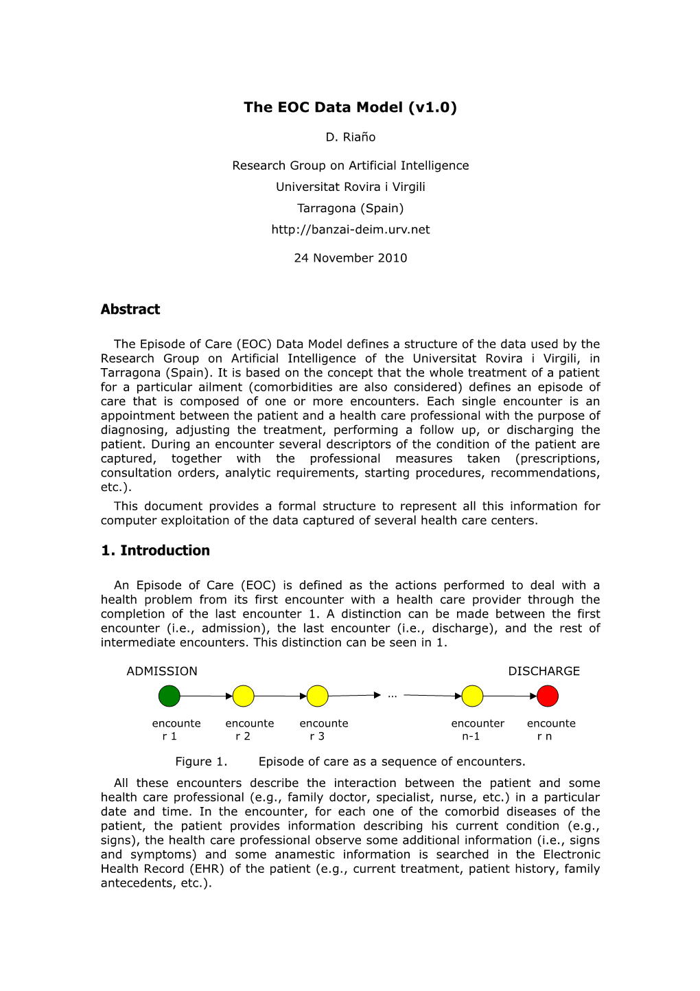 The EOC Data Model