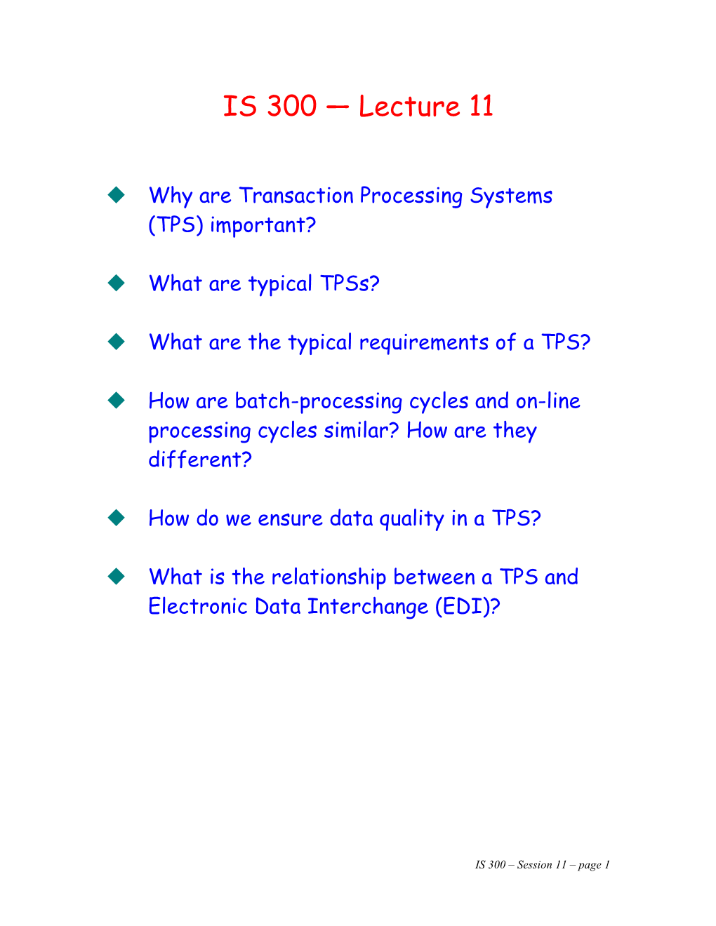 Why Are Transaction Processing Systems (TPS) Important?