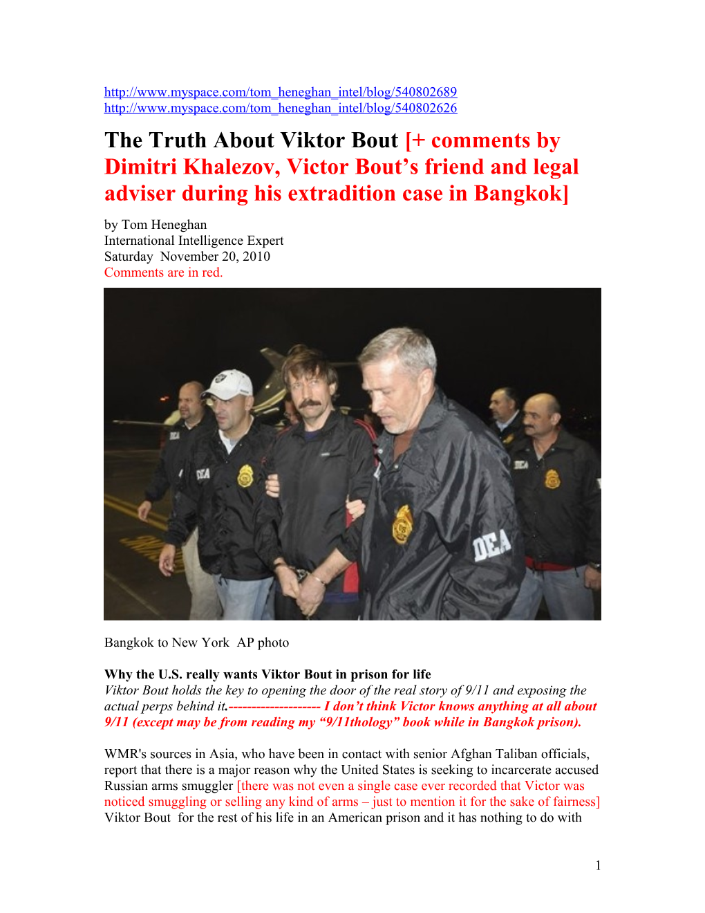 BREAKING the Truth About Viktor Bout and BREAKING the Lie About Viktor Bout