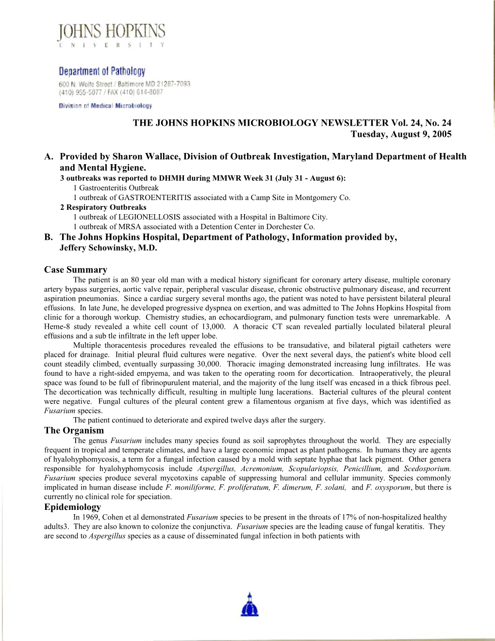 Clinical Manifestations