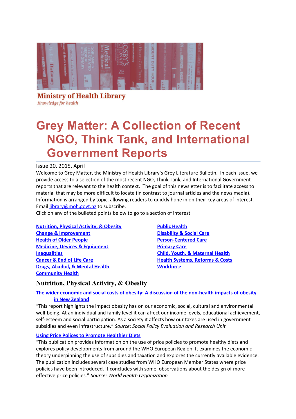 Grey Matter, Issue 20, February 2015