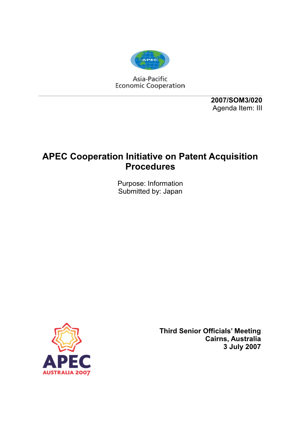 APEC Cooperation Initiative