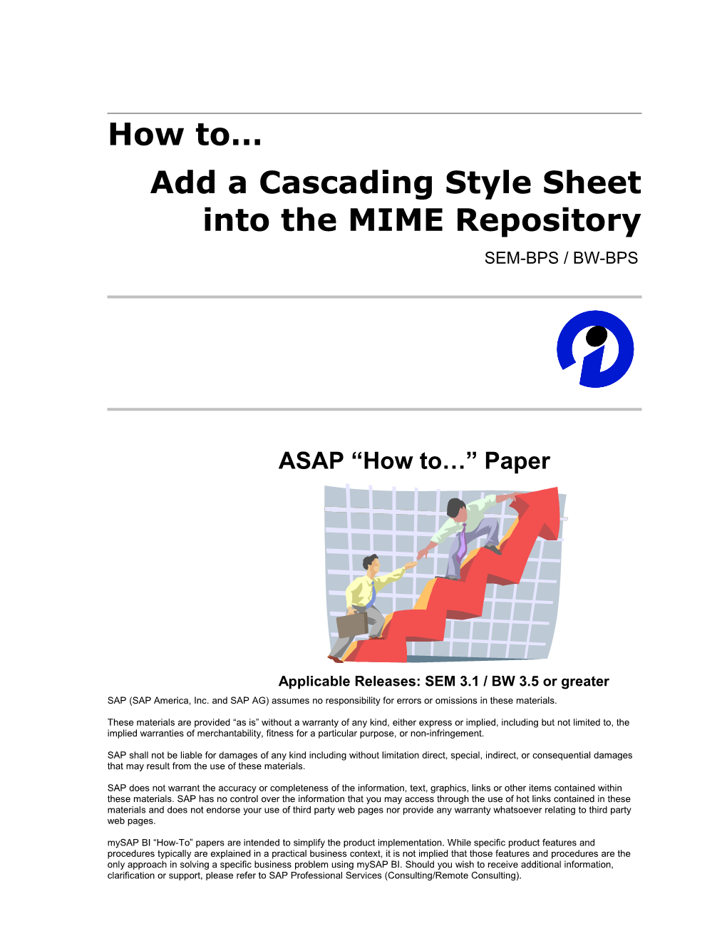 How to Add a Cascading Style Sheet Into the MIME Repository