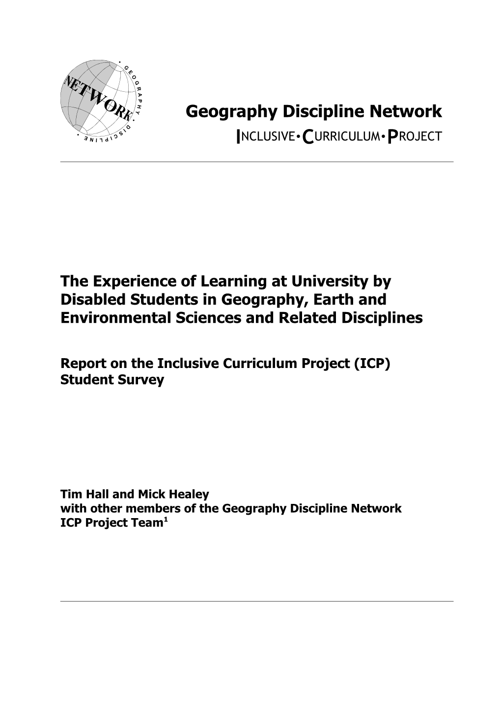 Inclusive Curriculum Analysis of Student Questionnaires