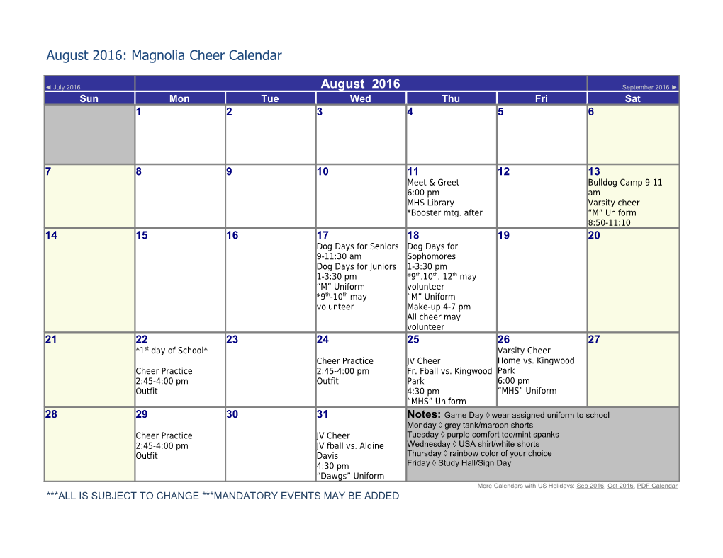 More Calendars with US Holidays: Sep 2016, Oct 2016, PDF Calendar