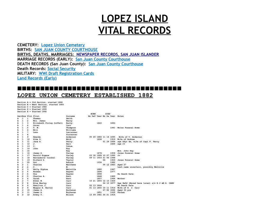 Vital Records