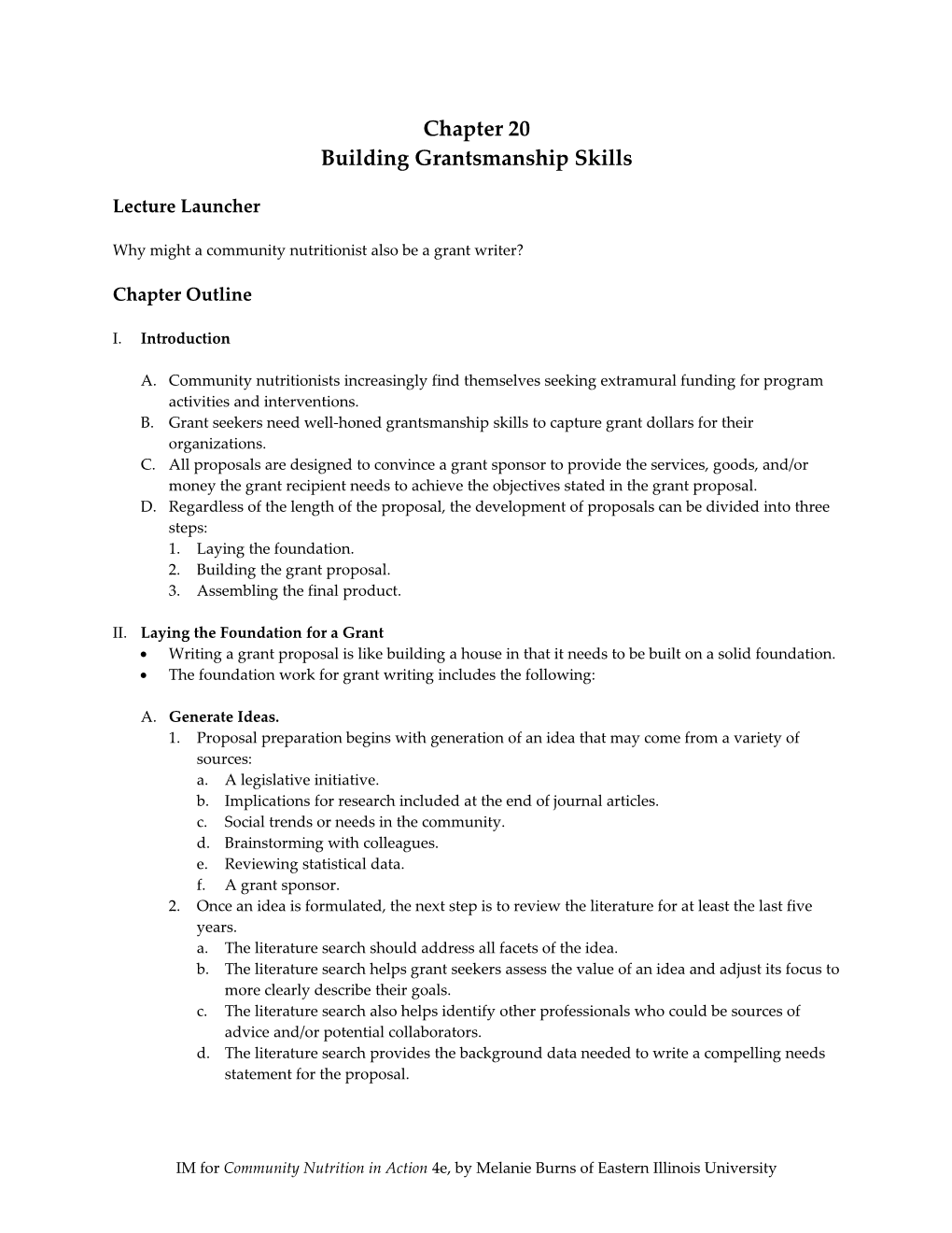 Building Grantsmanship Skills